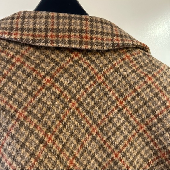 Vintage Pendleton men’s wool overcoat houndstooth plaid size 40 - Picture 16 of 17